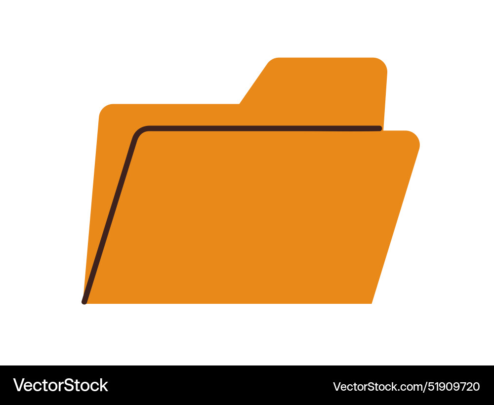 Computer folder new empty file icon digital Computer folder new empty file icon digital vector image
