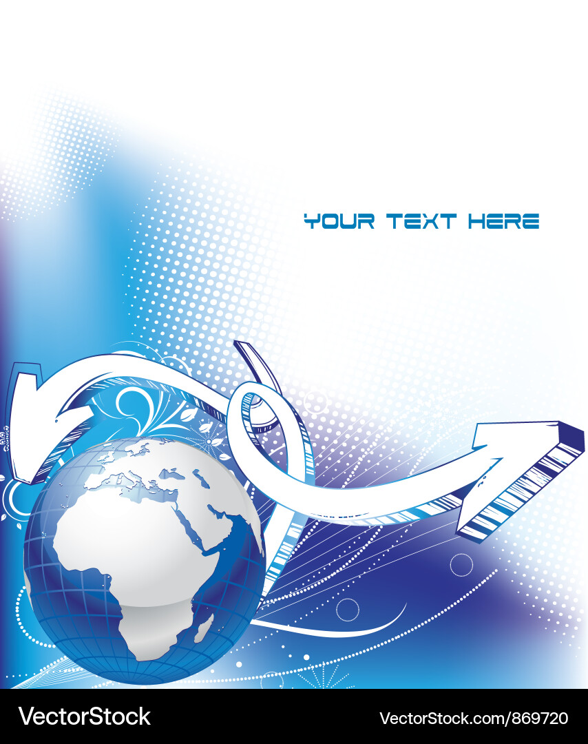 Dynamic Globe Background vector image