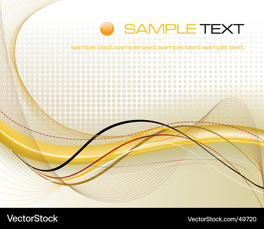 Dynamic Wave Background Vector Image