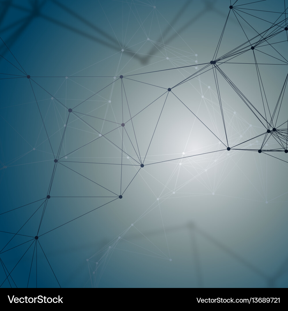 Chemistry pattern connecting lines and dots Chemistry pattern connecting lines and dots Vector Image