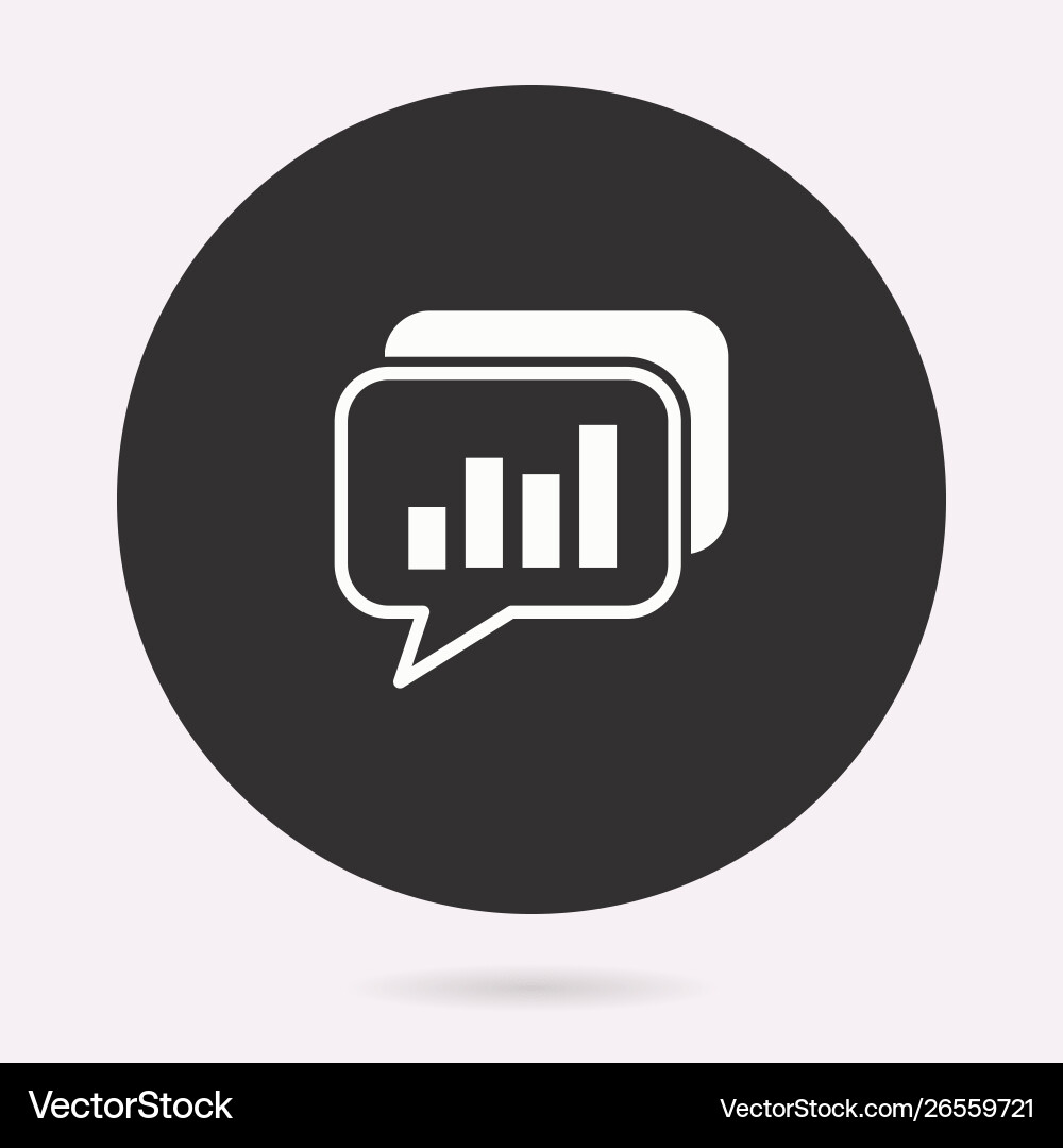 Data analysis - icon isolated vector image