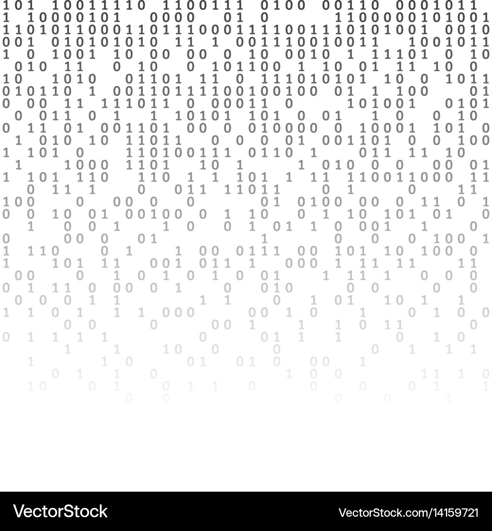 Hintergrund des Binary Codes - Digital Matrix Vektorbild