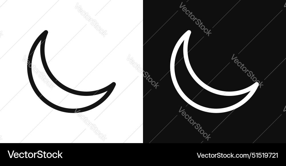 Moon icon Royalty Free Vector Image - VectorStock