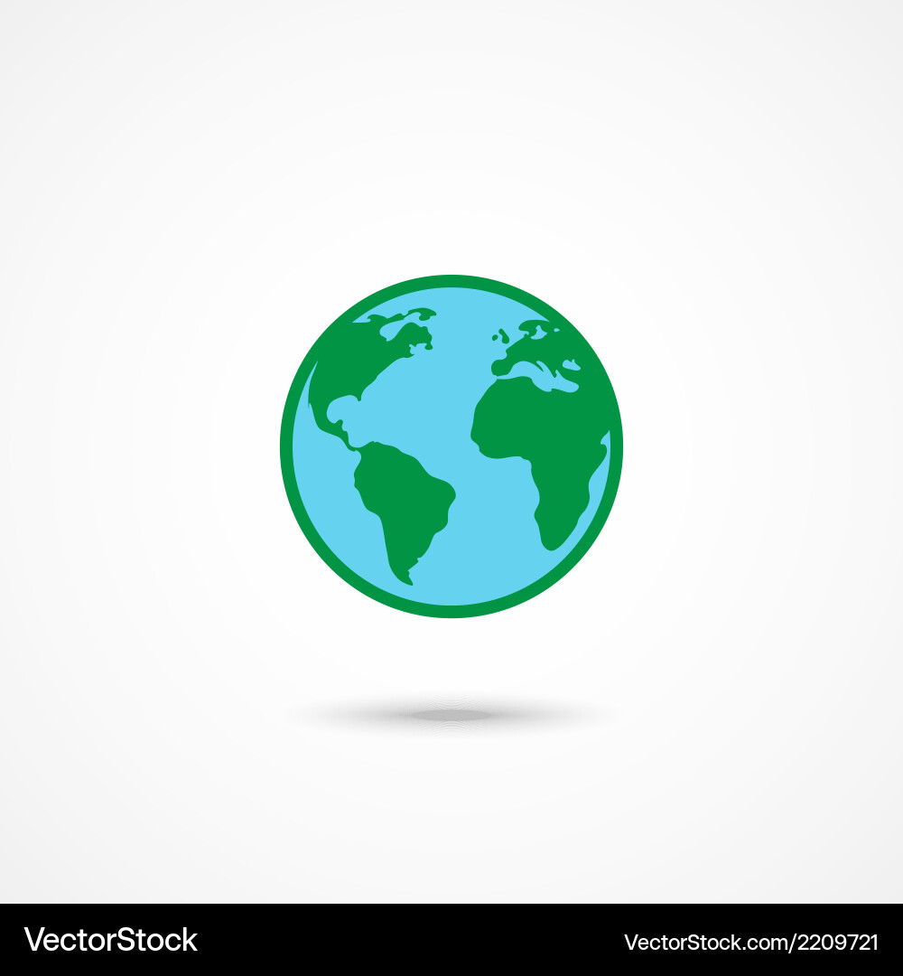 Planet earth icon Royalty Free Vector Image - VectorStock