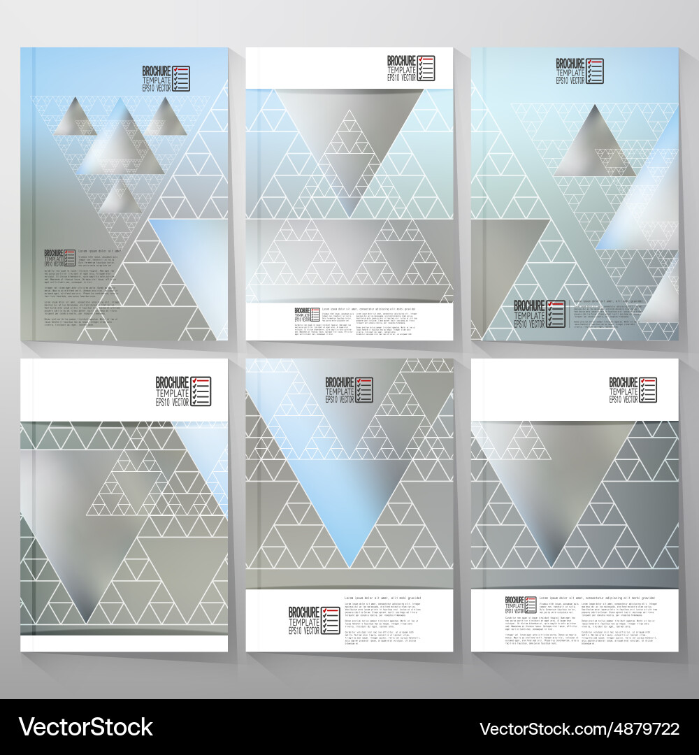 Geometric Triangle Pattern Vector Image