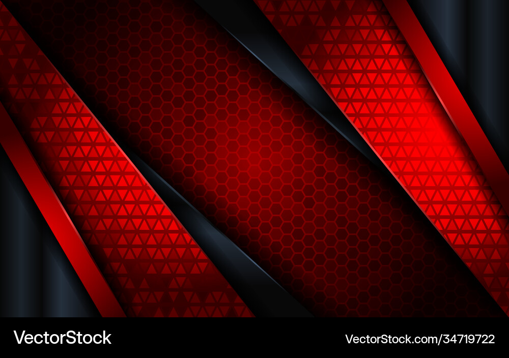 Red Tech Abstract Background vector image