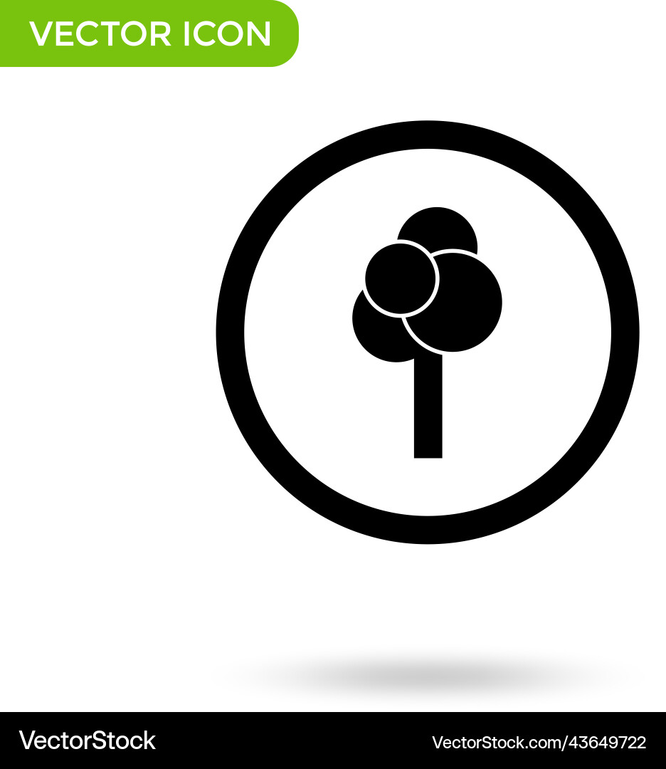 Tree icon minimal and creative isolated Tree icon minimal and creative isolated vector image