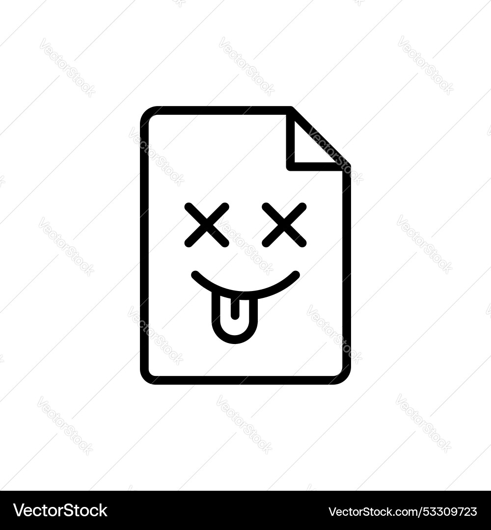 Broken image icon isolated on white background Broken image icon isolated on white background Vector Image