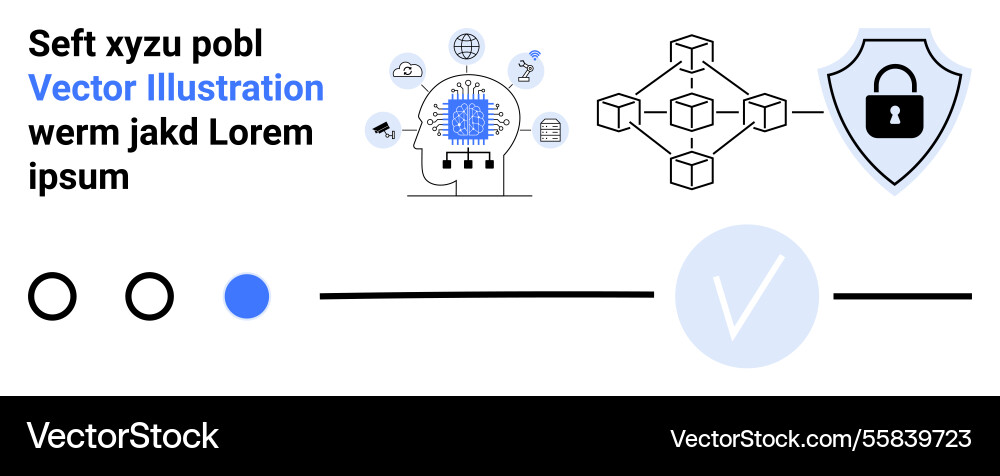 Cybersecurity concepts with ai integration Cybersecurity concepts with ai integration vector image