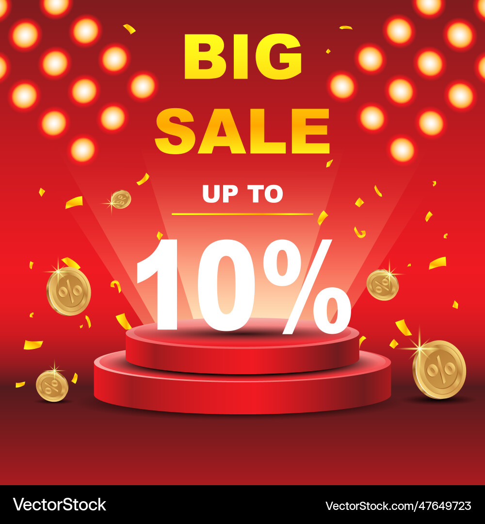 Flash sale template with gradient color concept Vector Image