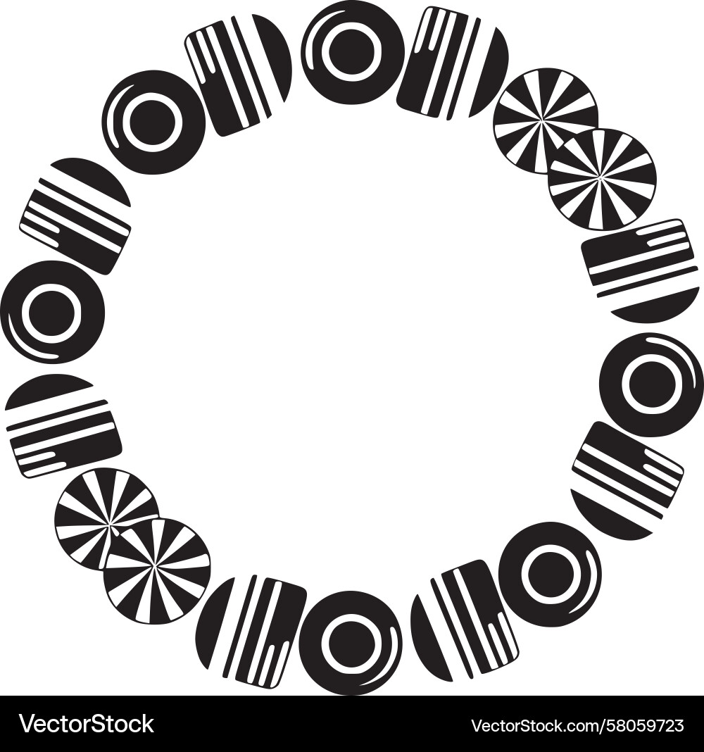 Interlocking Circles Pattern Vector Image