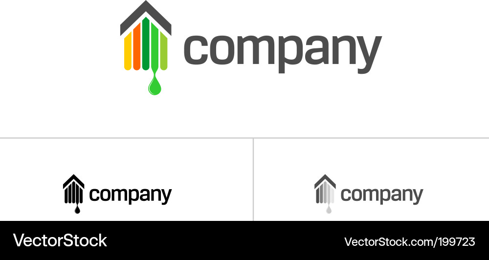 Real Estate Renovation Logo vector image