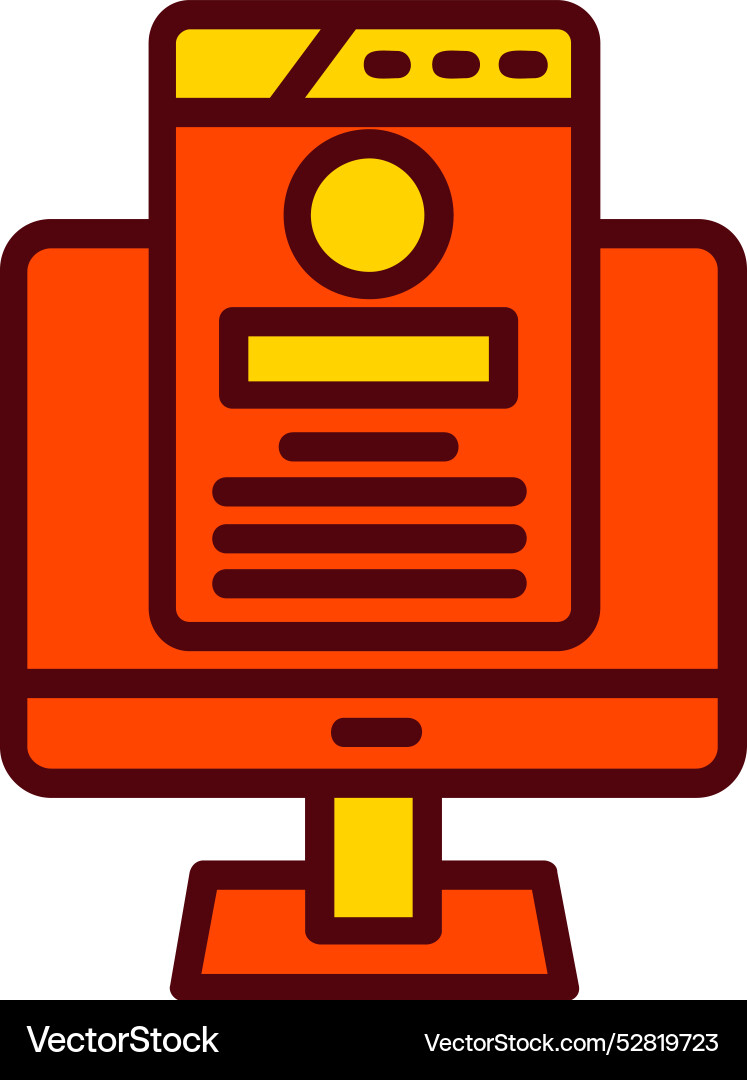 Web design icon vector image