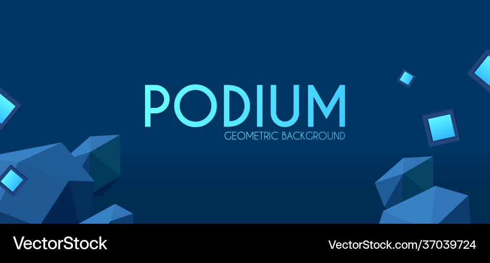 Abstract 3d geometric background futuristic empty Abstract 3d geometric background futuristic empty vector image