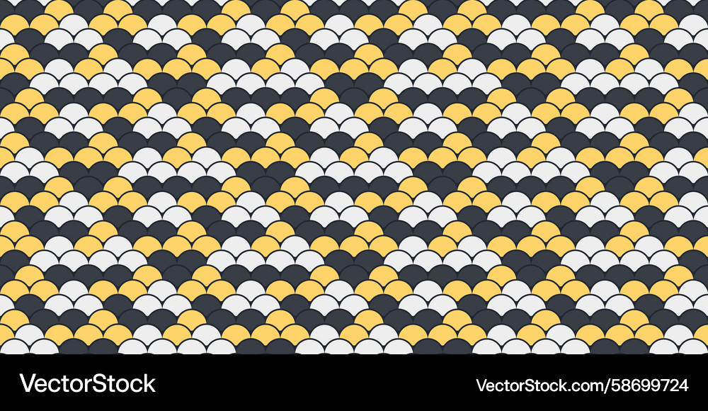 Abstract seamless pattern with overlapping Vector Image