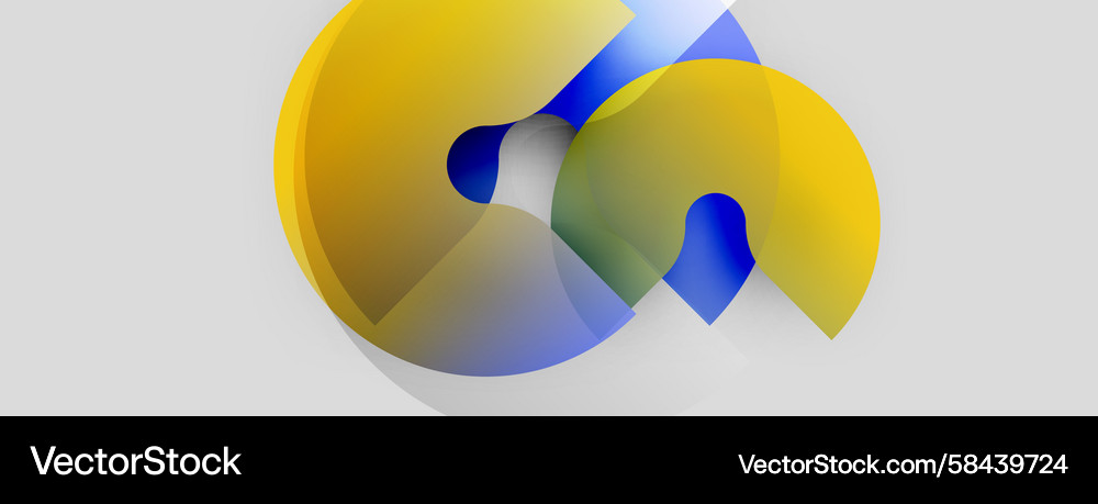 Abstract shapes overlap creating dynamic Abstract shapes overlap creating dynamic Vector Image