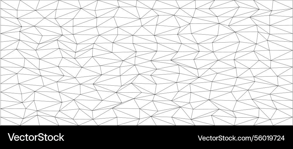Geometric chaos pattern with triangular network Vector Image