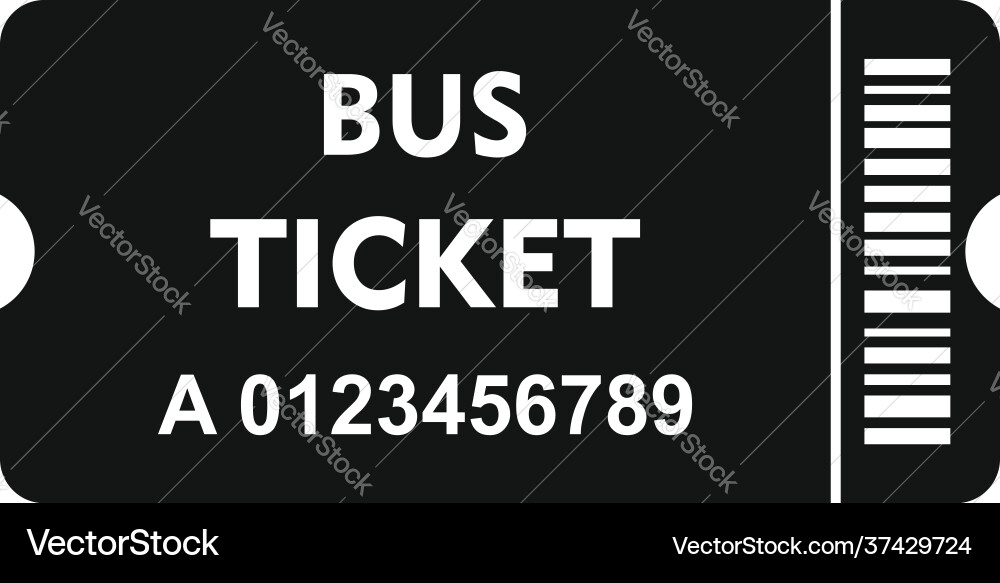 Machine bus ticket icon simple style Machine bus ticket icon simple style vector image