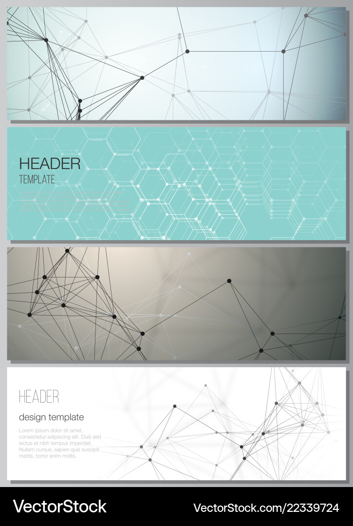 Minimalistic editable layout of headers Minimalistic editable layout of headers vector image