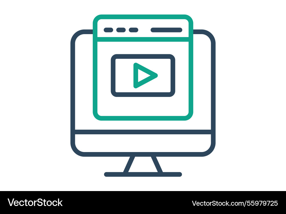 Advertising icon line style related Vector Image