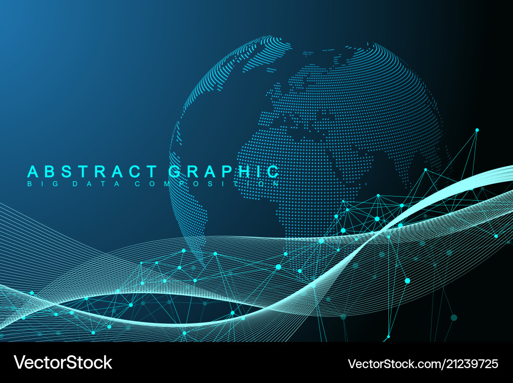Big data visualization graphic abstract Big data visualization graphic abstract vector image