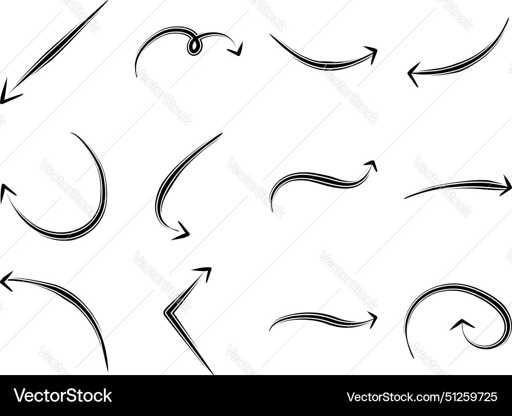 Double arrow direction shape curved line Double arrow direction shape curved line Vector Image