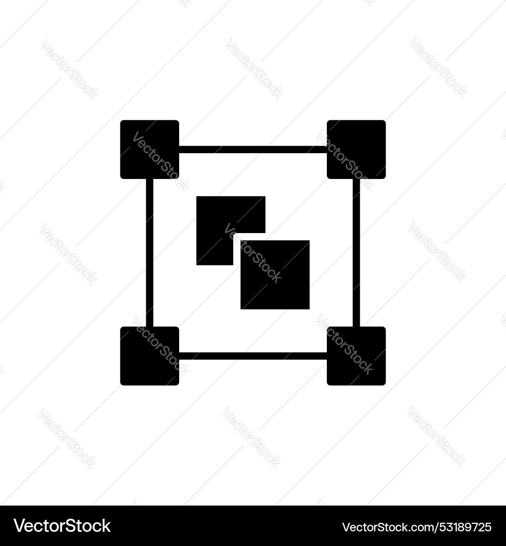 Object group icon isolated on white background Vector Image