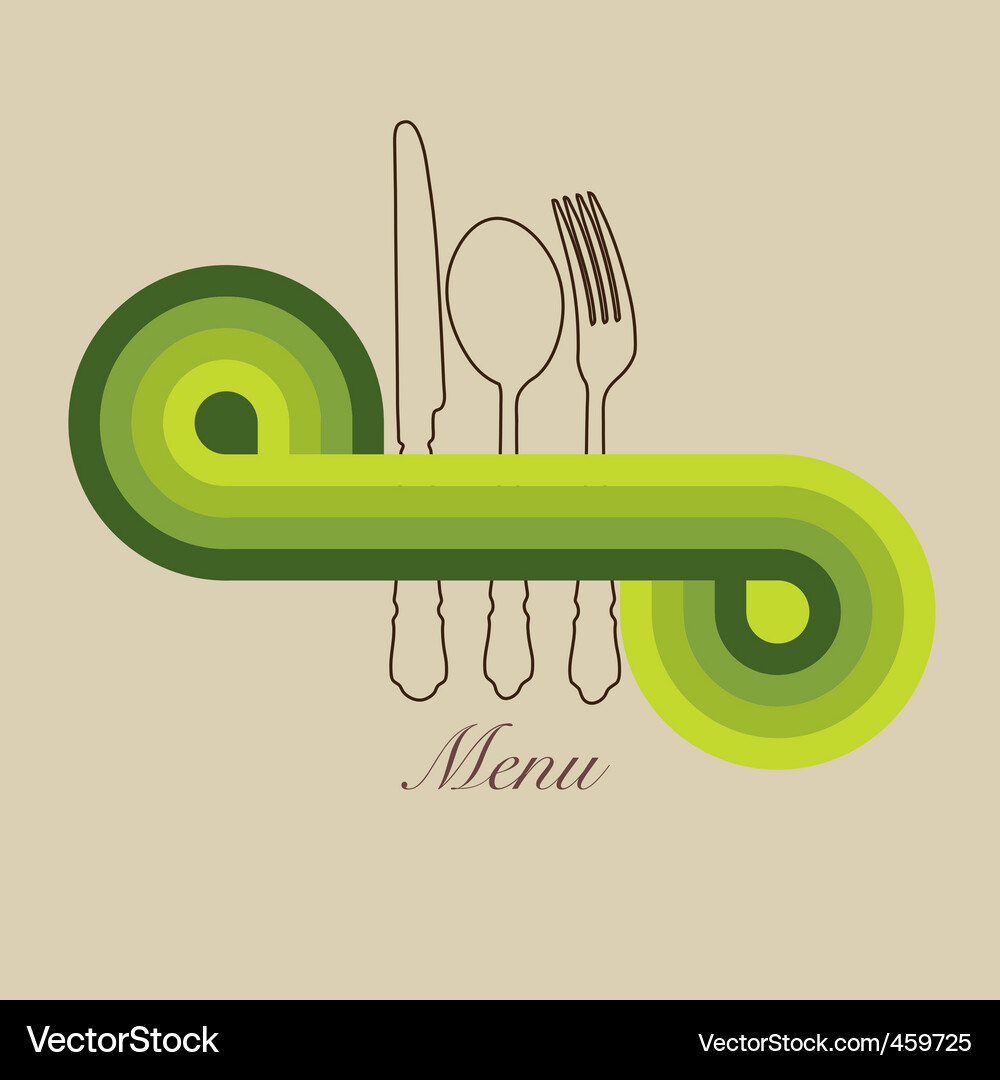 Retro Menu Background Vector Image