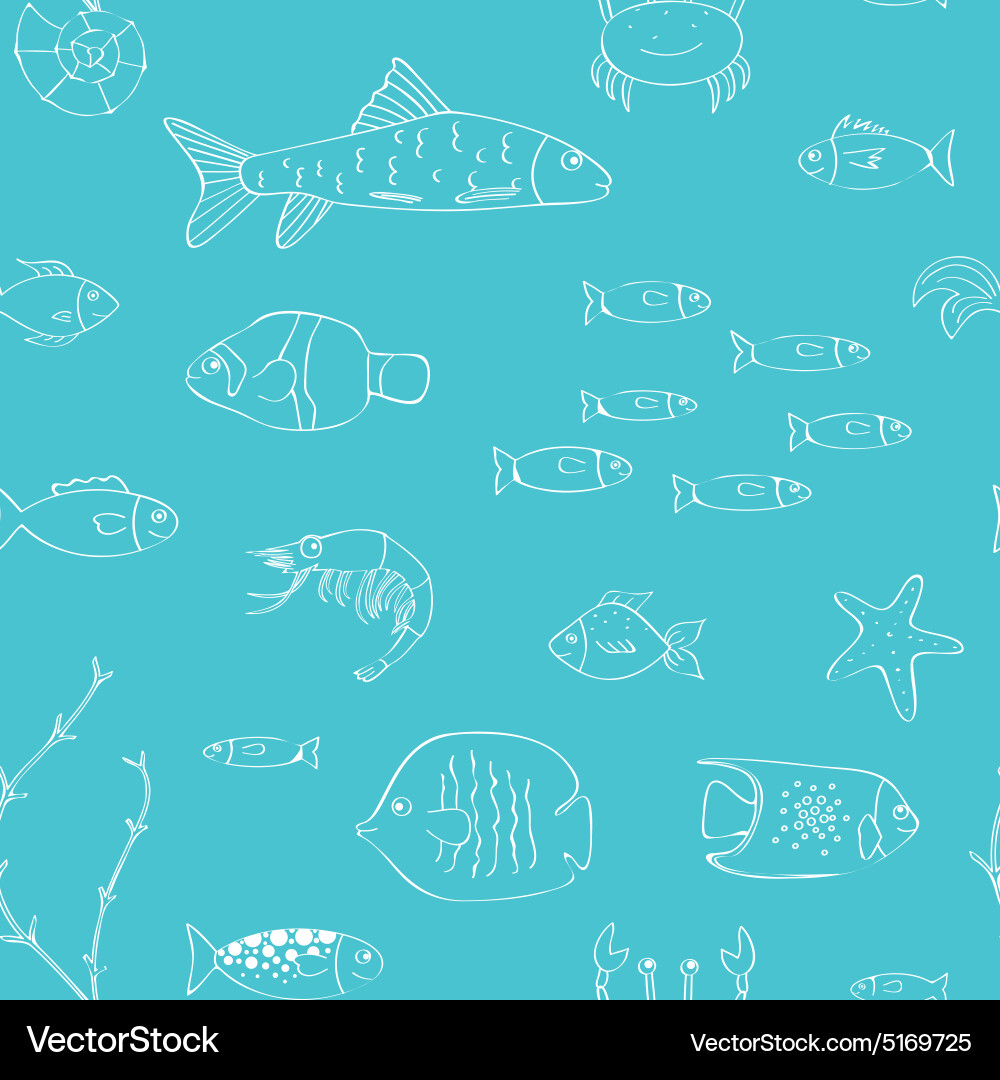 Underwater life vector image