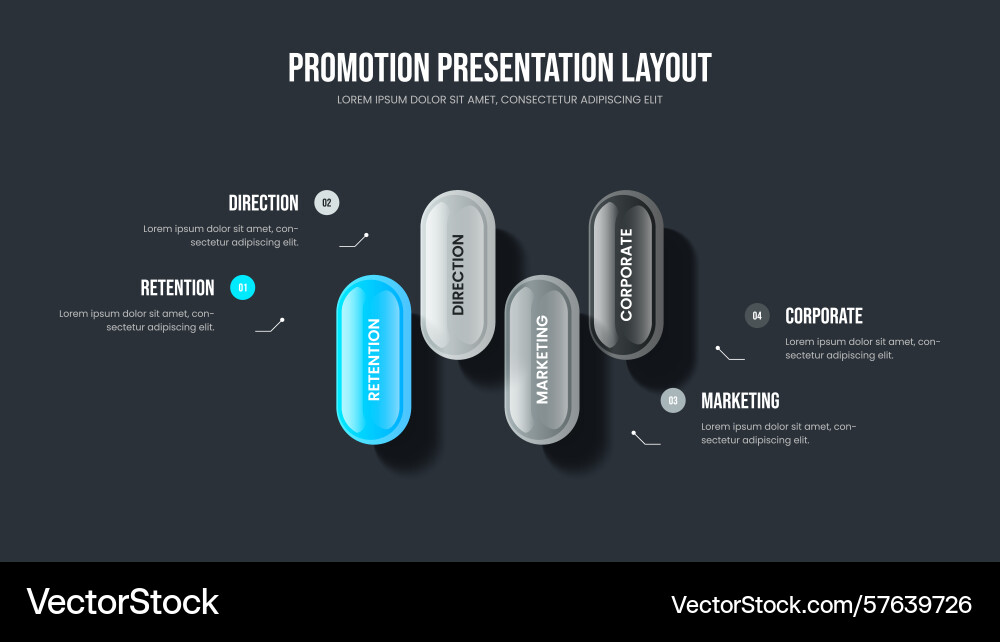 Consulting development slide layout service Vector Image