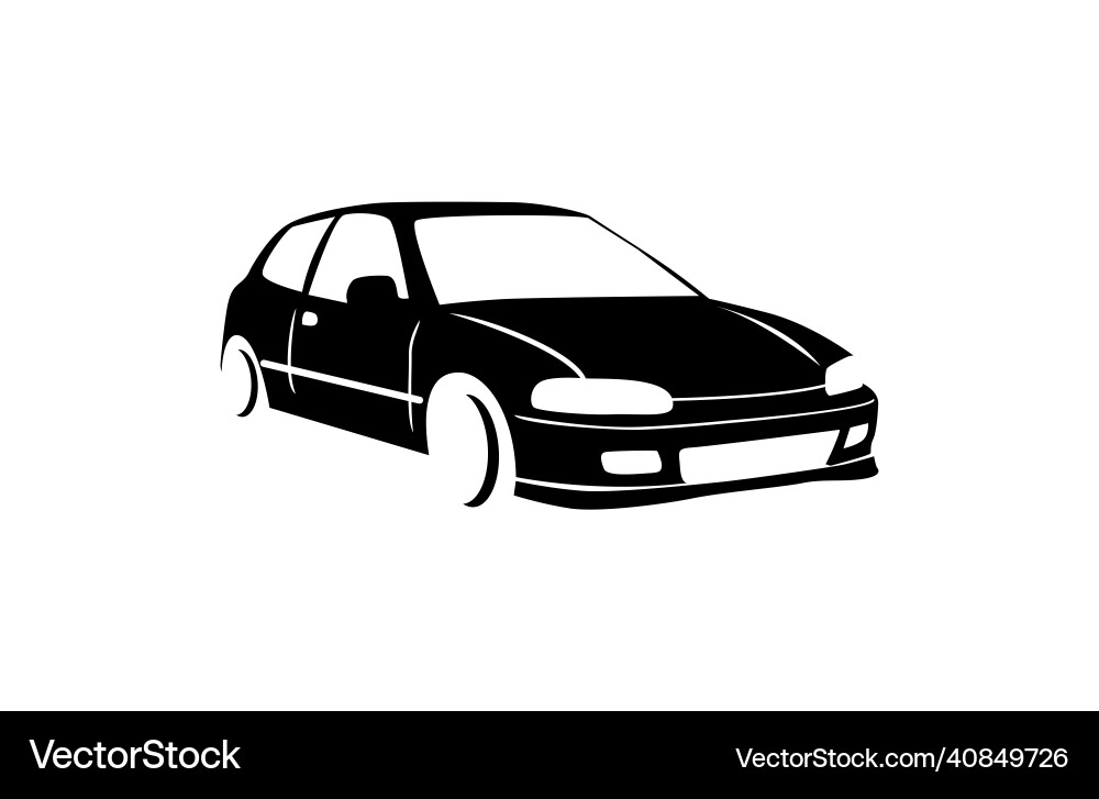 Honda Coupe Car Icon Vector Image