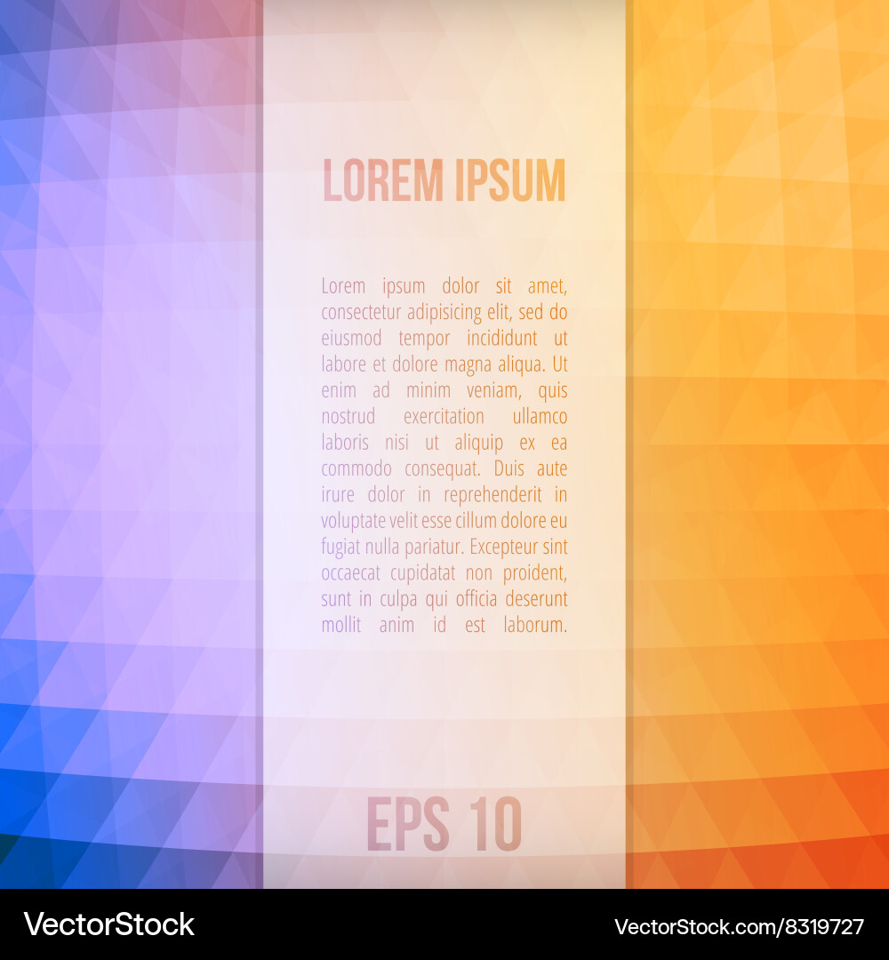 Abstract background with triangles Vector Image