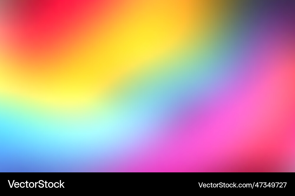 Abstract blurred gradient background in bright Vector Image