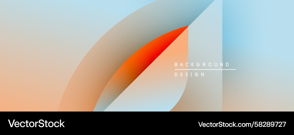 Abstract Overlapping Shapes Gradient Vector Image