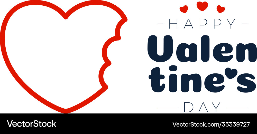 Bitten Liebe Valentinstag Karte Biss Herz rot Bitten Liebe Valentinstag Karte Biss Herz rot vektorbild
