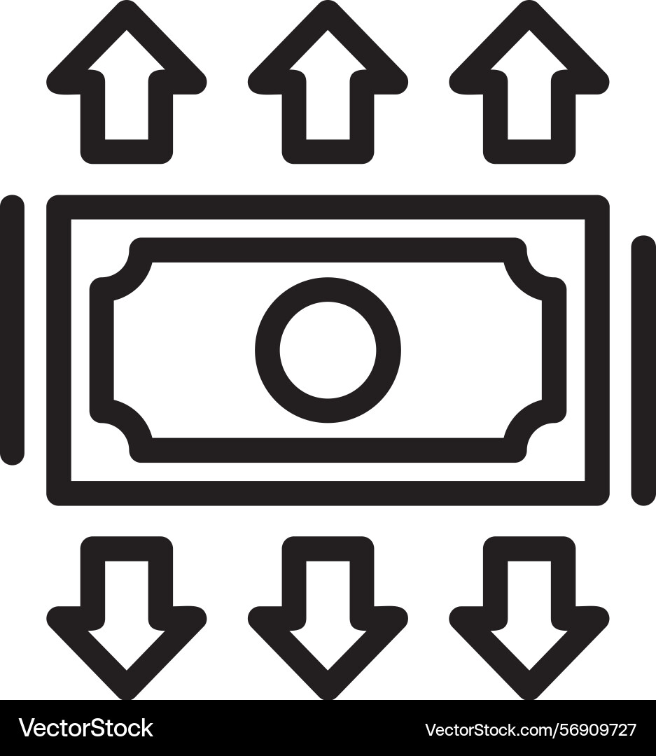Expansion linear style icon design Vector Image