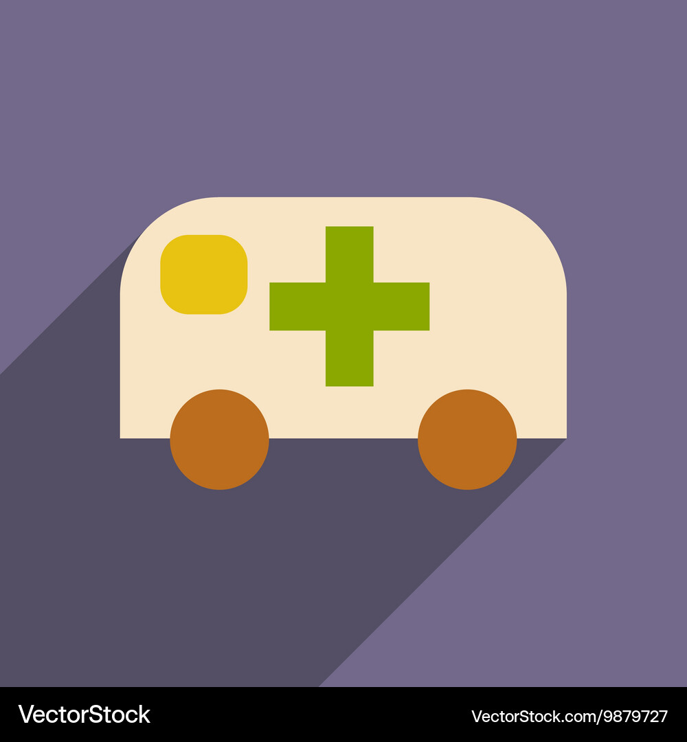 Flat with shadow icon and mobile application Vector Image