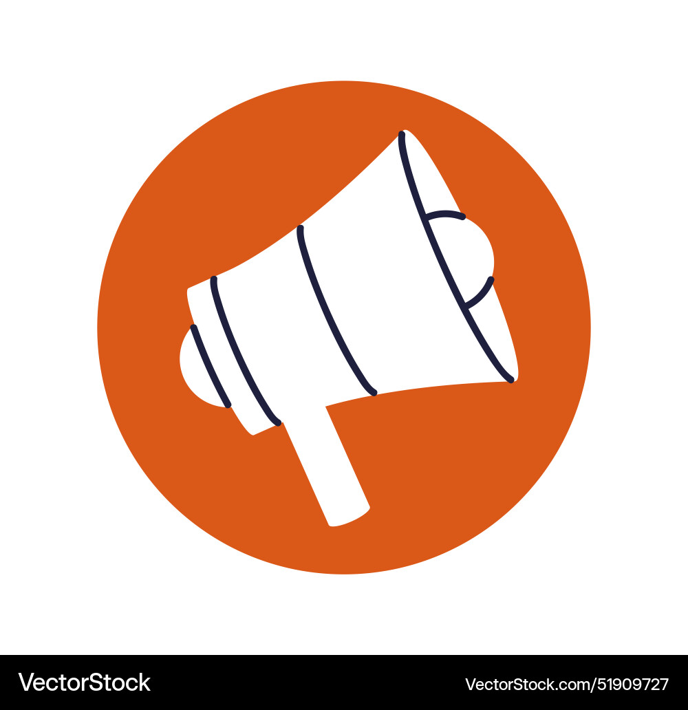 Loudspeaker icon bullhorn symbol megaphone Loudspeaker icon bullhorn symbol megaphone vector image