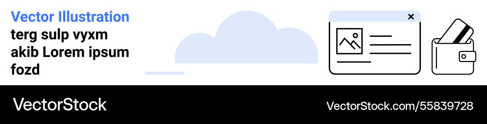 Blog post draft with cloud backup and editing Vector Image