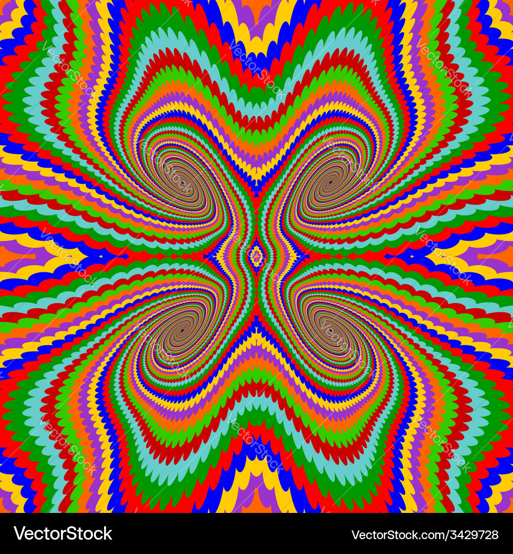 Design multicolor twirl rotation background Vector Image