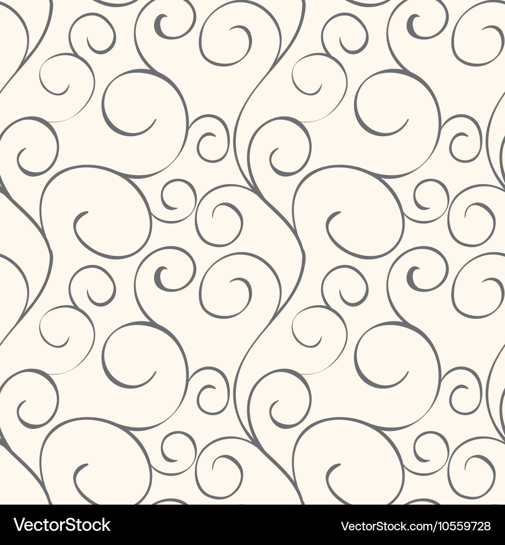 Elegant Curl Pattern Vector Image