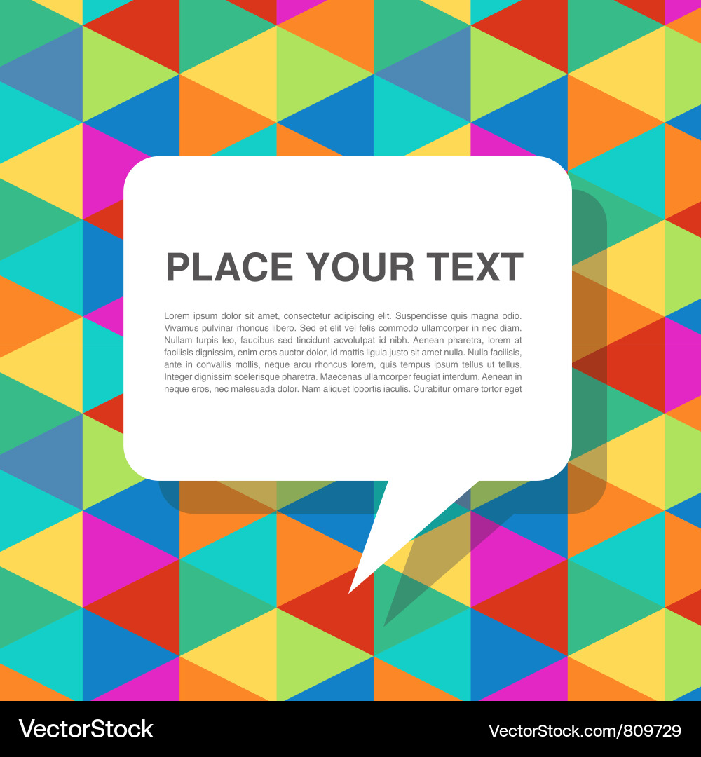Colorful Abstract Background with Speech Bubbles vector image