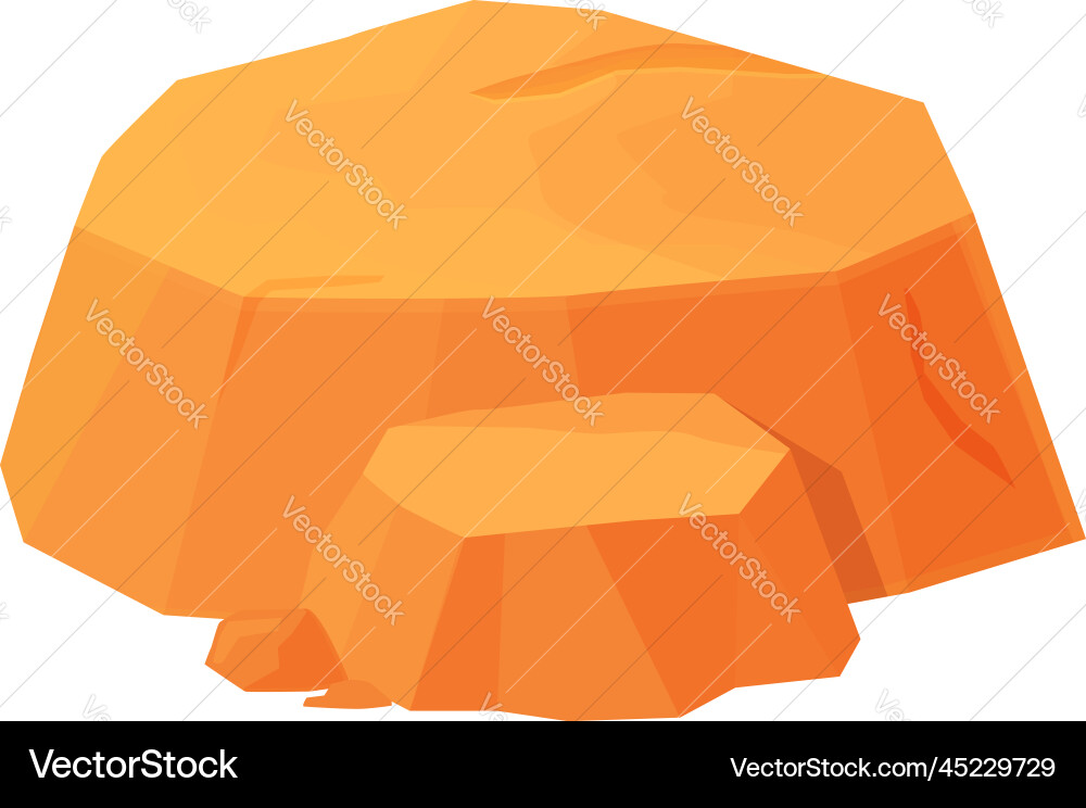 Nature canyon icon cartoon grand rock Nature canyon icon cartoon grand rock vector image