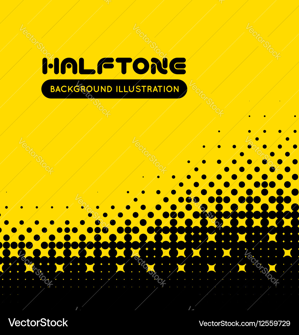 Retro Halftone Pattern vector image