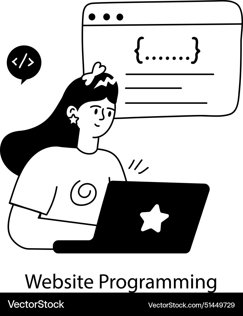 Website programming Vector Image