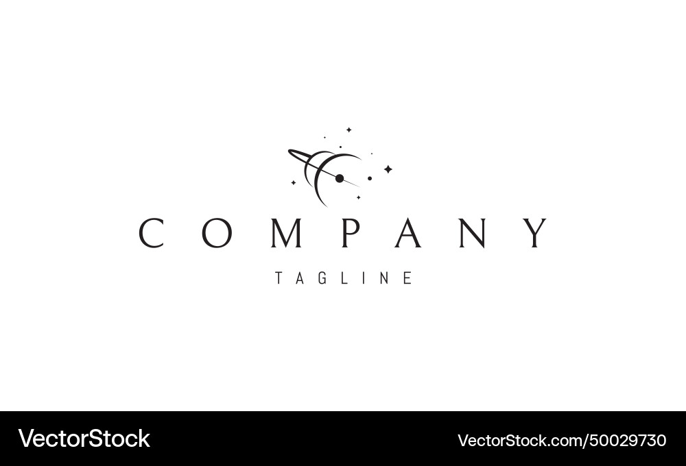 A logo with an abstract image of two Vector Image