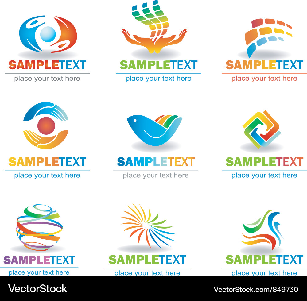 Colorful Abstract Shapes vector image