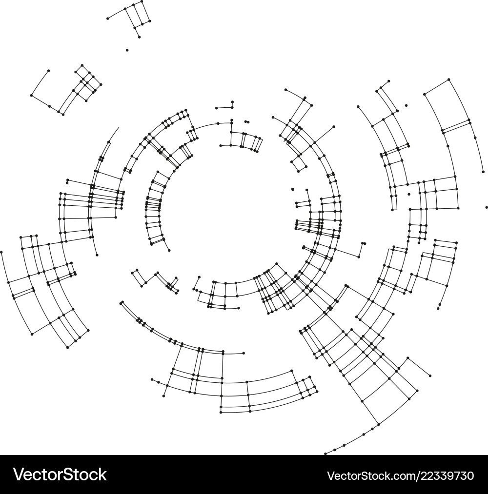 Connecting lines and dots on white background Connecting lines and dots on white background vector image