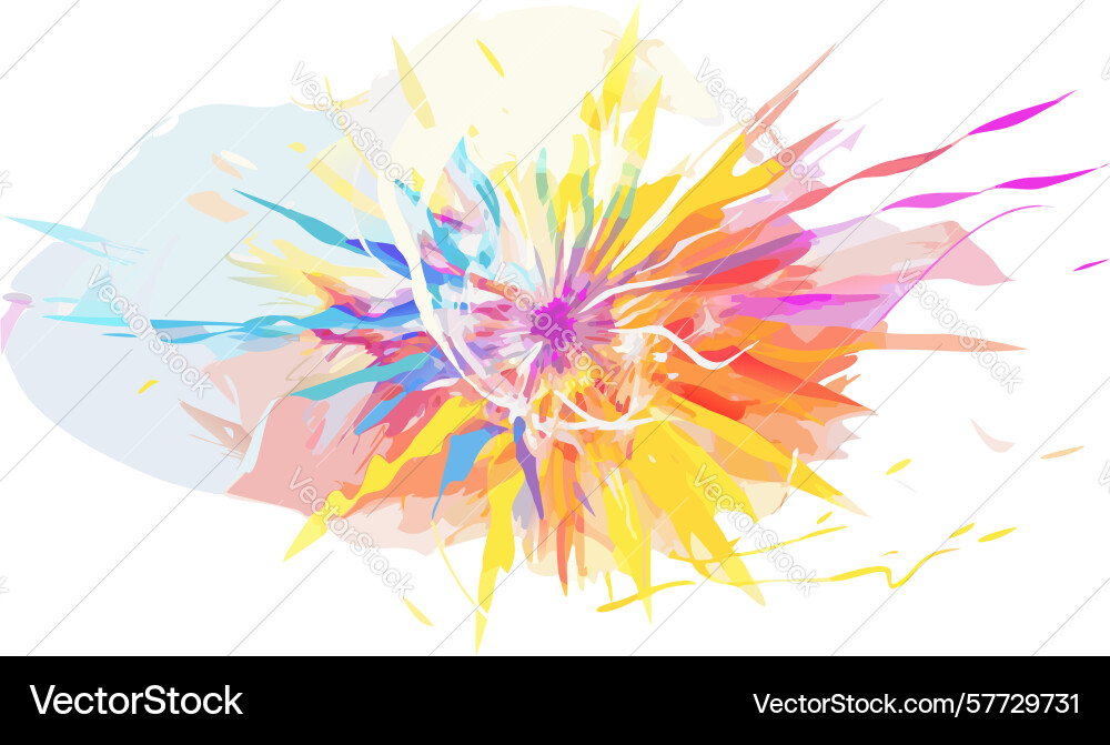 Abstract colorful flowing lines dynamic pattern vector image
