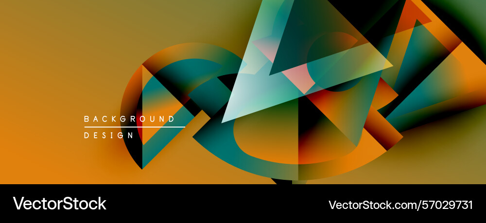 Abstract geometric shapes overlap creating Abstract geometric shapes overlap creating Vector Image